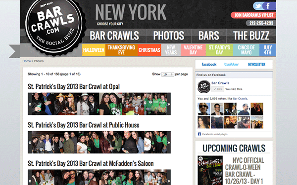 Web and Mobile Development for Bar Crawls